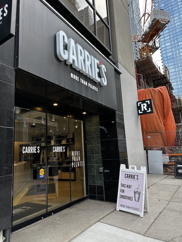 Carrie's Pilates Yorkville Toronto entrance