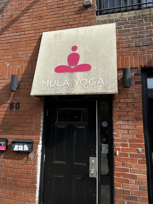mula yoga downtown toronto entrance