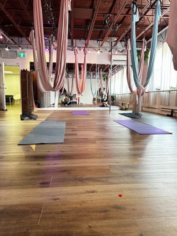 AT OM Yoga Toronto studio front
