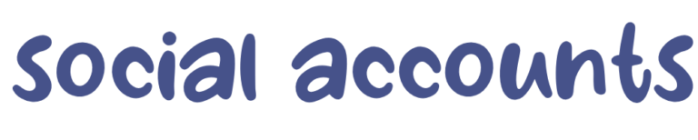 social accounts title