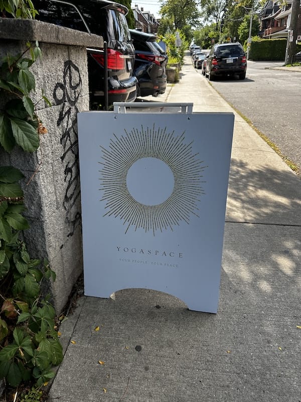 Yogaspace Studio Little Italy Toronto yoga class review by Sassy Sweat