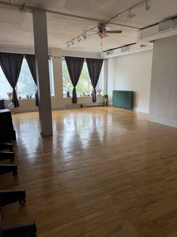 blue canoe yoga st.clair studio studio side