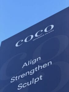 Coco pilates signage Pilates Review